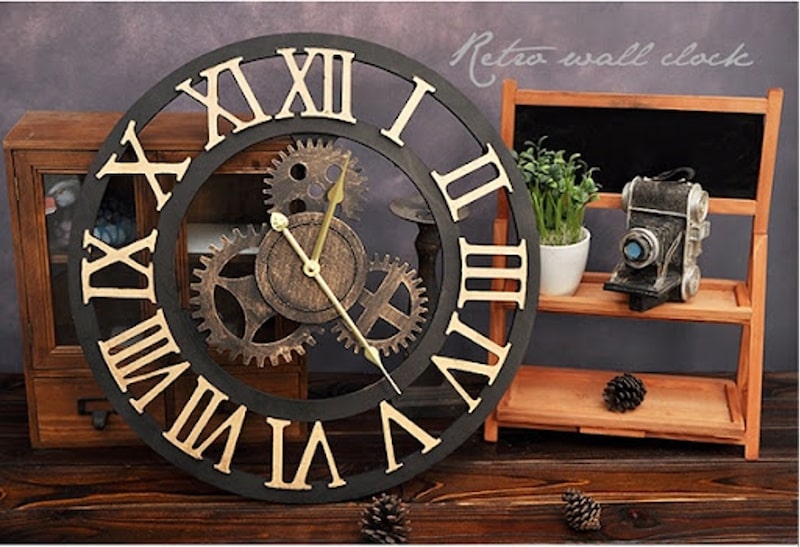 đồng hồ treo tường vintage - 2