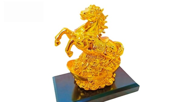Tượng Ngựa Phú Quý Mạ Vàng - 2