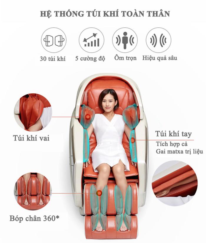 Ghế Massage Toàn Thân Gia Đình Hiện Đại Bảo Hành Chính Hãng