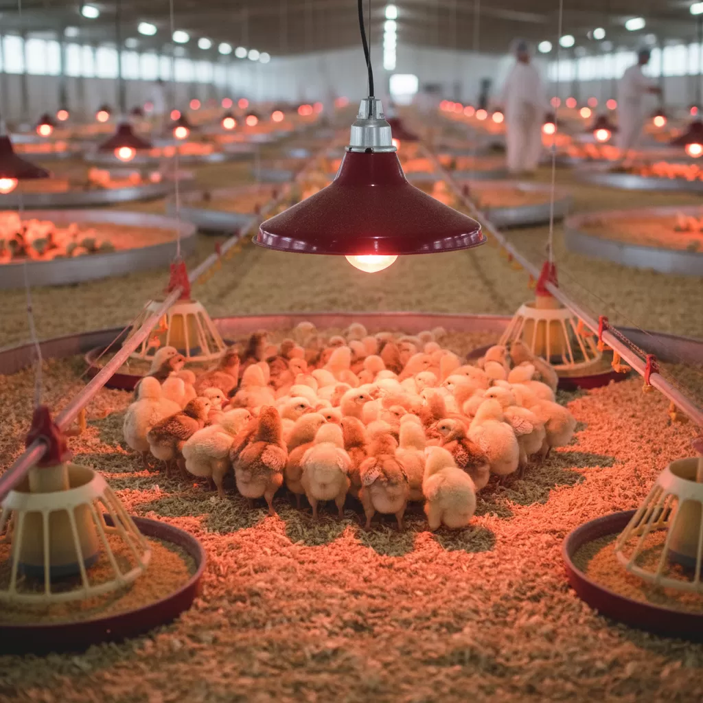 Dấu hiệu gà con bị lạnh hoặc bị nóng